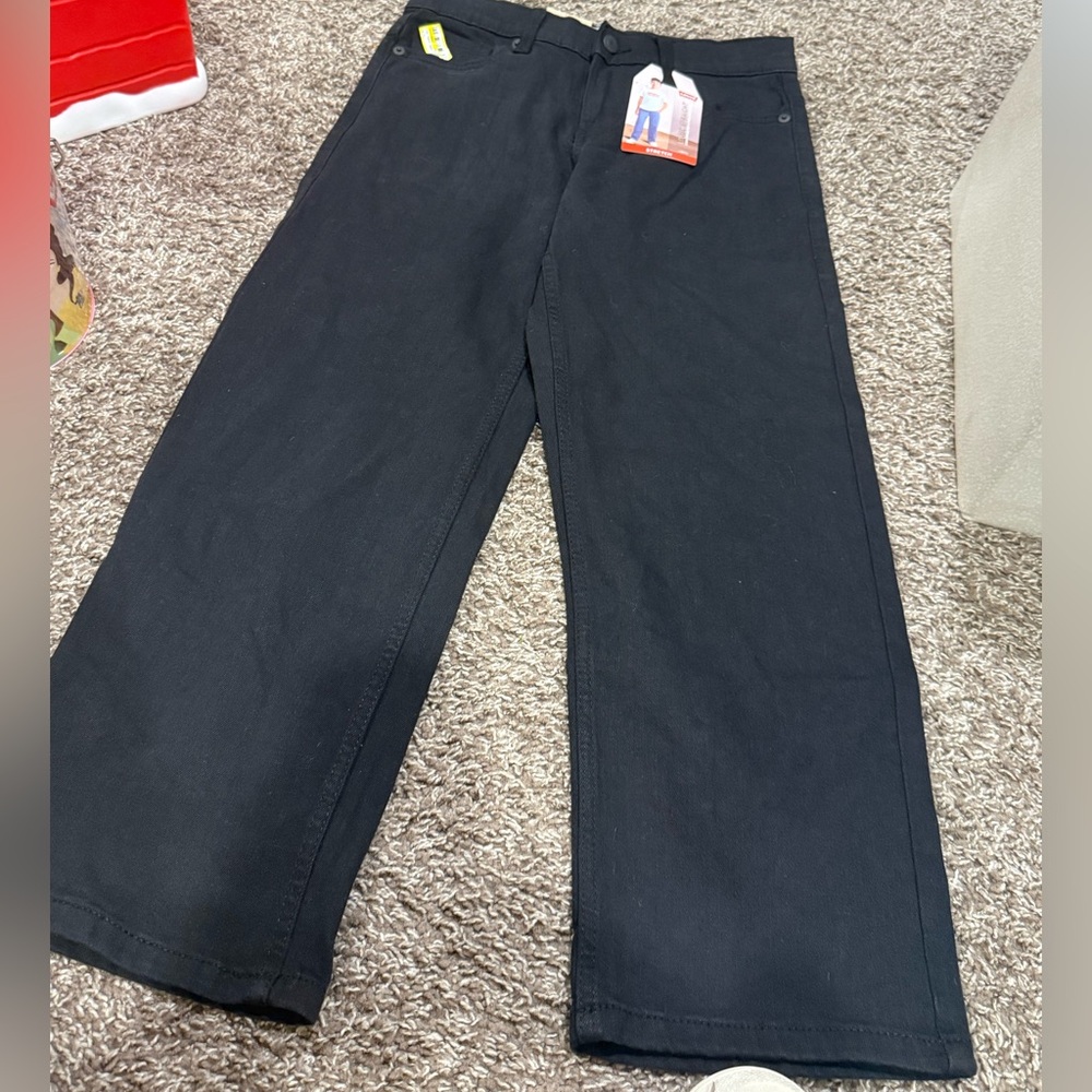 🥔Levi’s black loose straight stretch pants